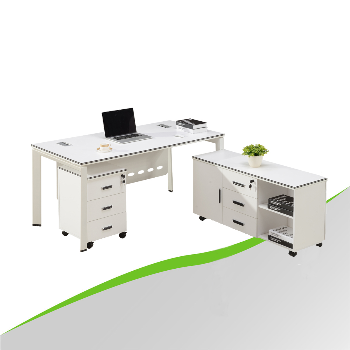 Metal Frame Office Desk