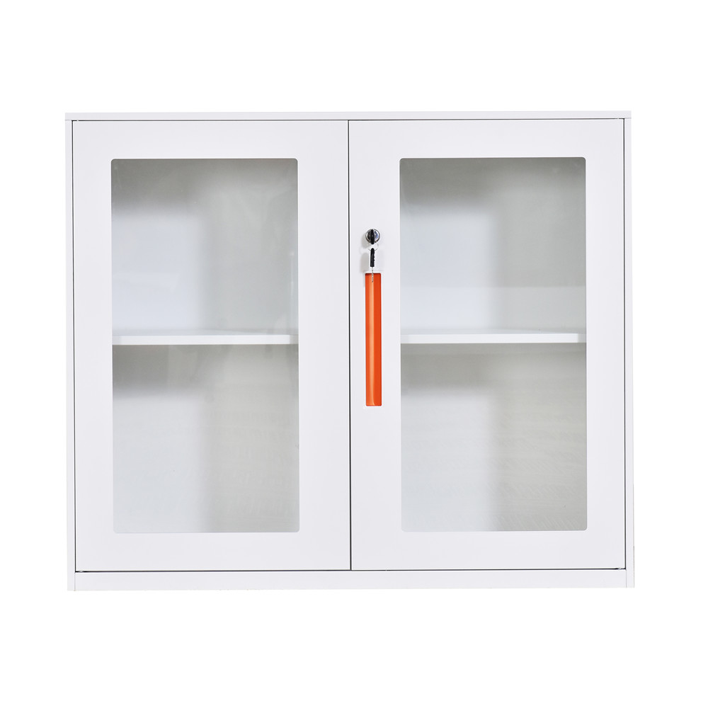 glass door steel cabinet