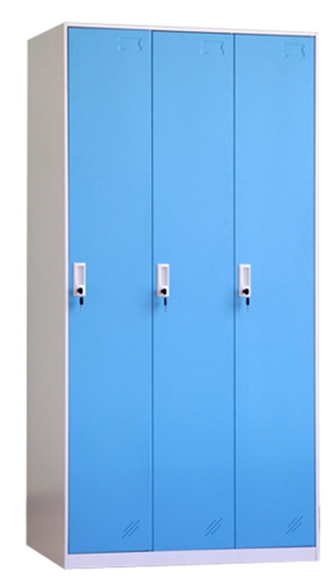 3 door steel locker