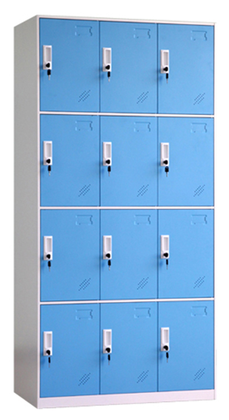 12 door steel locker