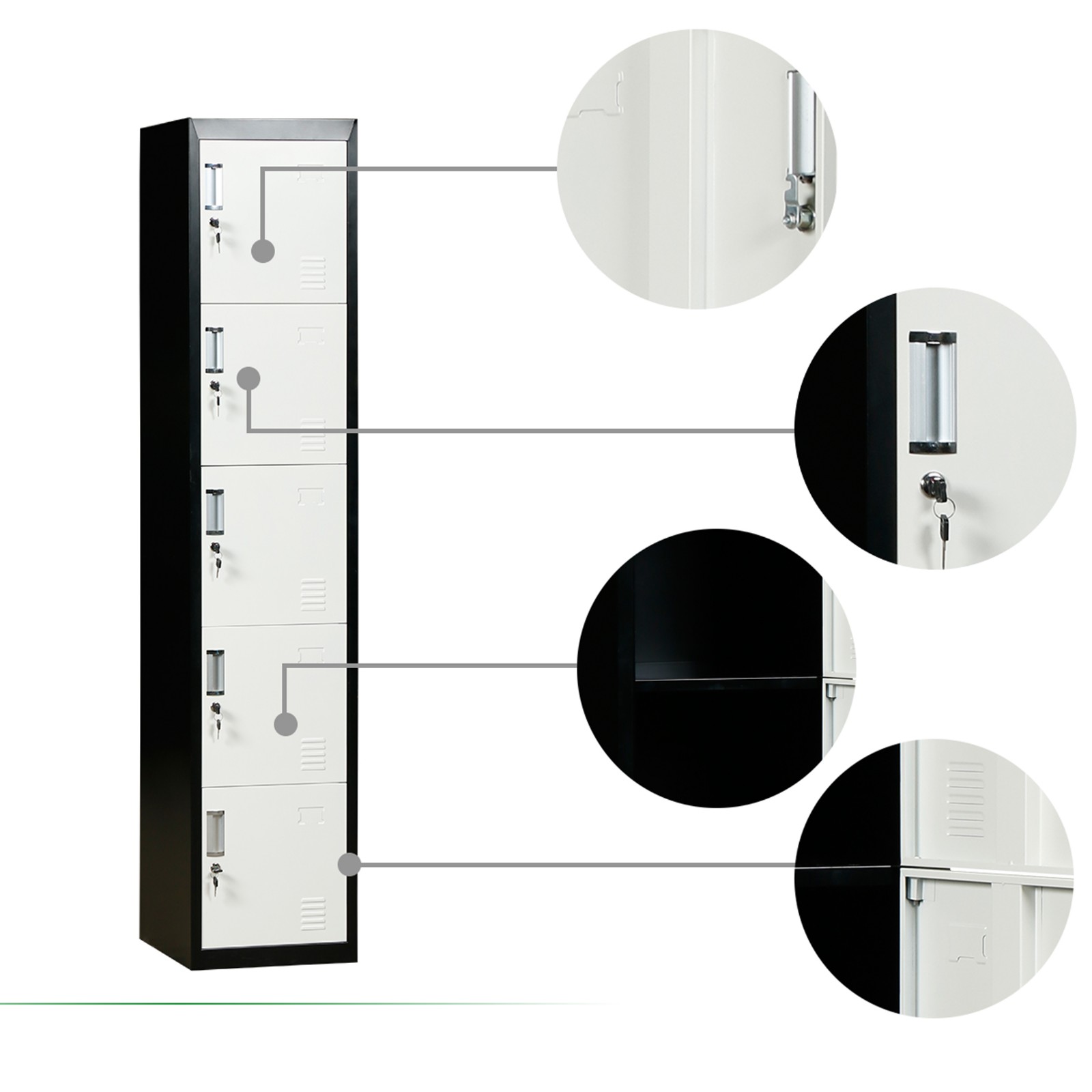 Vertial 5 Doors Steel Locker 2.jpg