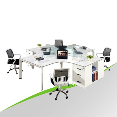 Circular 4 Seater Office Desk