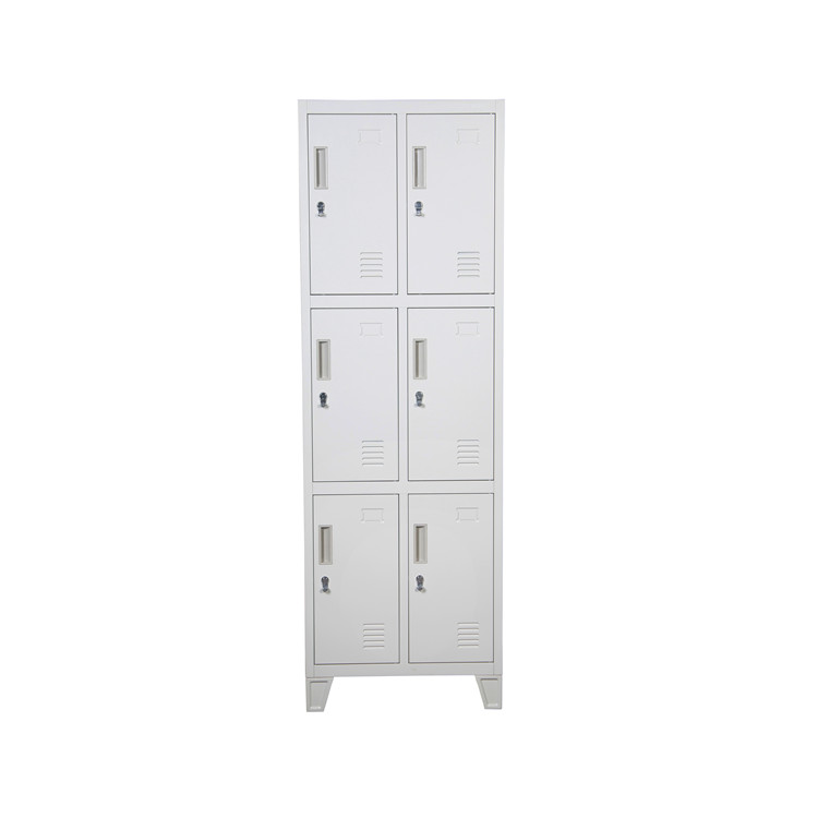 6 door High foot steel locker