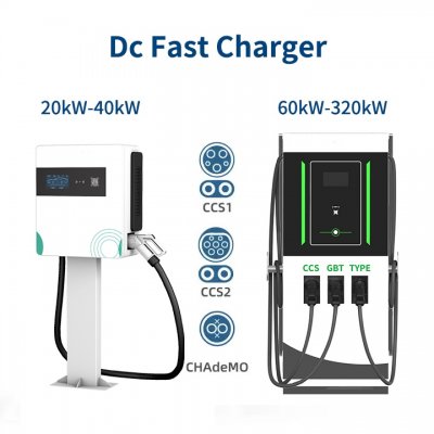 Commercial Smart 3 Gun Ccs Dc Electric Car Ev Charger Station 40Kw 80Kw 120Kw 240Kw Fast Ev Car Public Charging Station